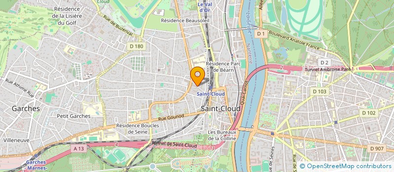 localisation de l'entreprise I SEARCH MED à SAINT-CLOUD