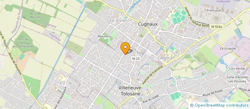 localisation de l'entreprise I-SYNERGIE à VILLENEUVE-TOLOSANE