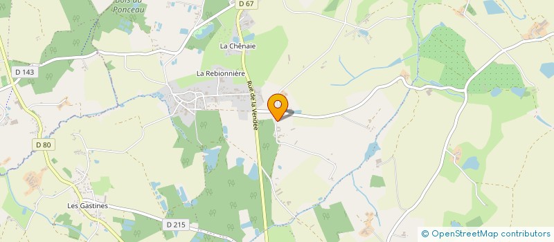 localisation de l'entreprise I.T.C.M GUILBAUD  BEAUPREAU-EN-MAUGES