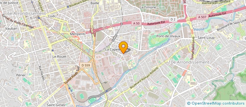 localisation de l'entreprise I.T.E. à MARSEILLE