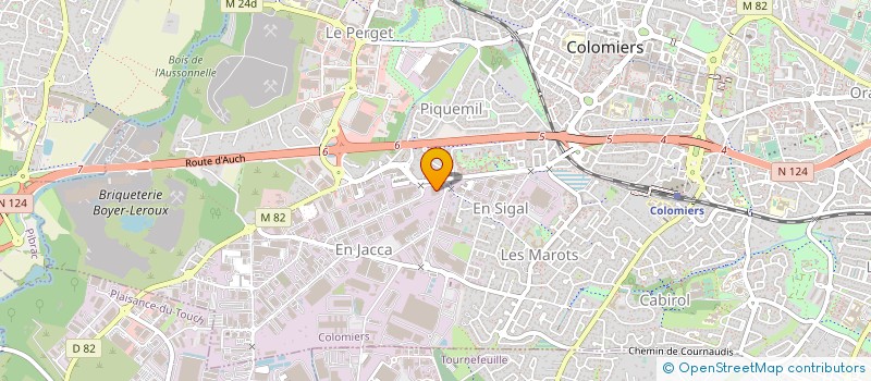 localisation de l'entreprise I.T.E SUD-OUEST à COLOMIERS