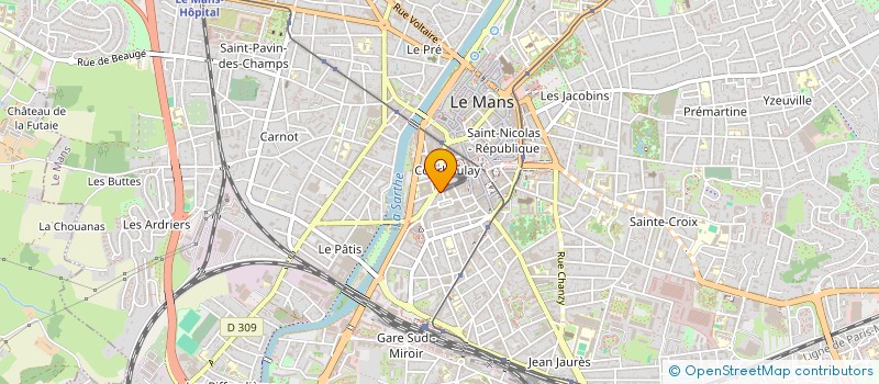 localisation de l'entreprise I.T.F.  LE MANS