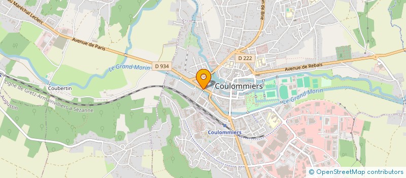 localisation de l'entreprise I.T.G.B. (ISOLATION THERMIQUE GLOBALE DES BATIMENTS)  COULOMMIERS