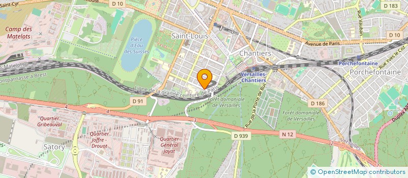 localisation de l'entreprise I.T.G. IMMOBILIER à VERSAILLES