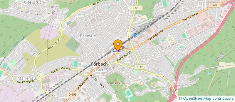 localisation de l'entreprise I T G SARL  FORBACH