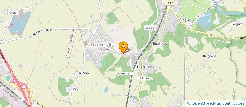 localisation de l'entreprise I.T.H. à AURILLAC