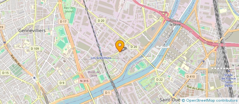 localisation de l'entreprise I.T.H. DISTRIBUTION à GENNEVILLIERS