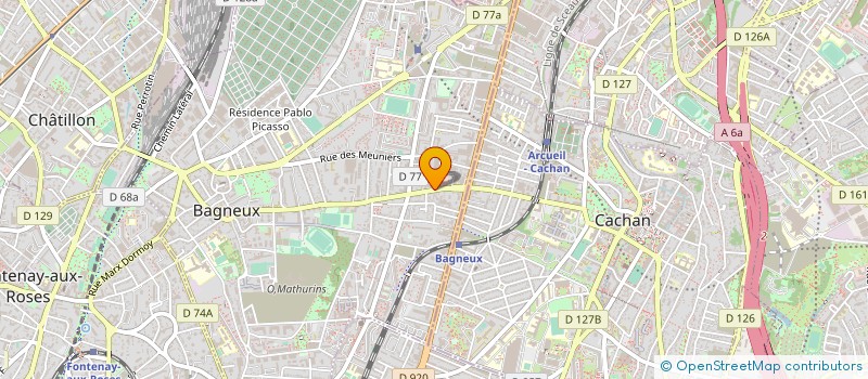 localisation de l'entreprise I.T.I.  BAGNEUX