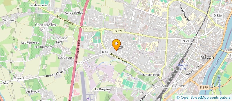 localisation de l'entreprise I.T INFRA-SERVICES à CHARNAY-LES-MACON