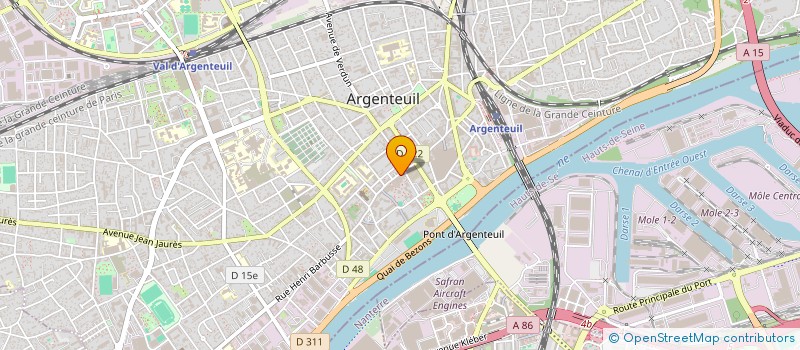 localisation de l'entreprise I. T. L.  ARGENTEUIL