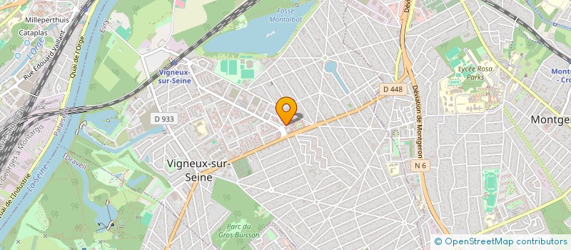 localisation de l'entreprise I.T.N. à VIGNEUX-SUR-SEINE