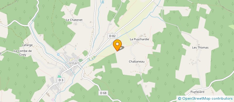 localisation de l'entreprise I.T.P à CHAMPAGNAC-DE-BELAIR
