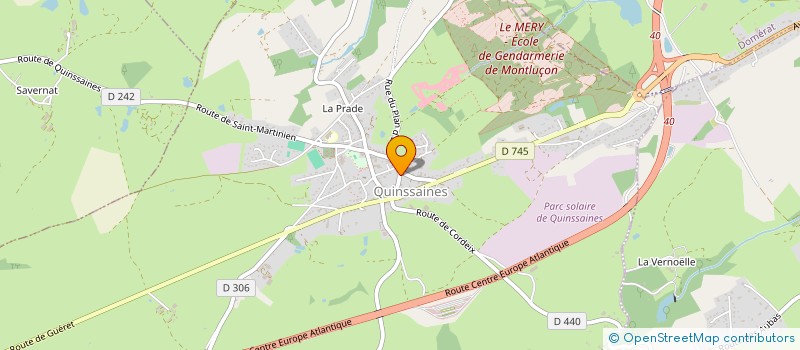 localisation de l'entreprise I' T. S MULTIMEDIA à QUINSSAINES