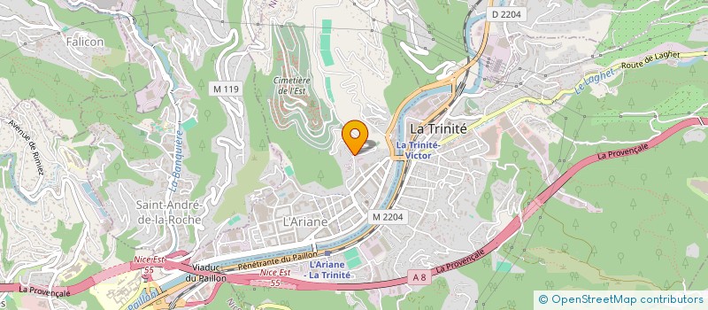 localisation de l'entreprise I TECH à NICE