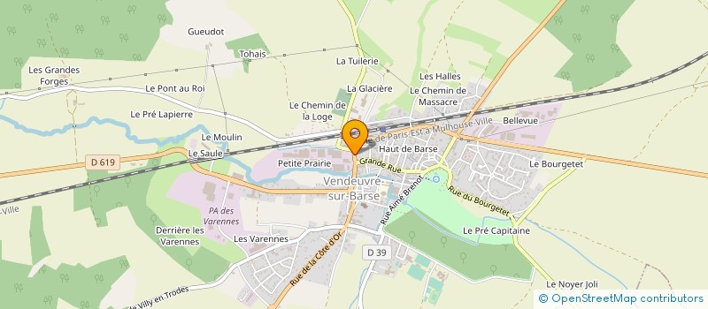 localisation de l'entreprise I-TERRA à VENDEUVRE-SUR-BARSE