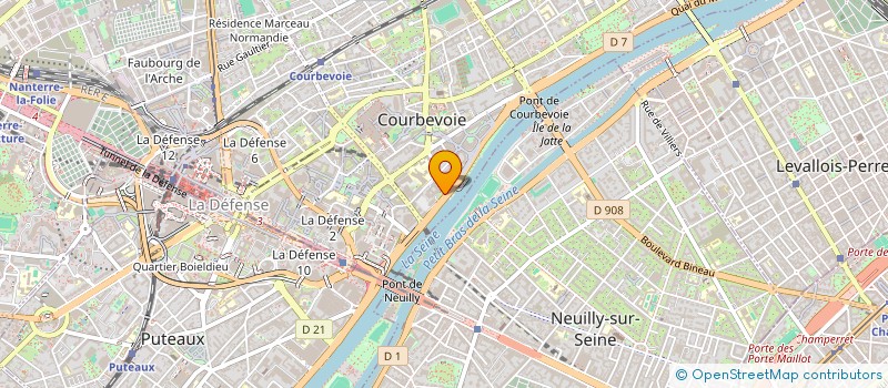localisation de l'entreprise I-TRACING HOLDING à COURBEVOIE