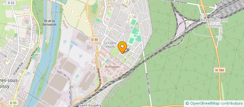 localisation de l'entreprise I TRANSPORT  ACHERES