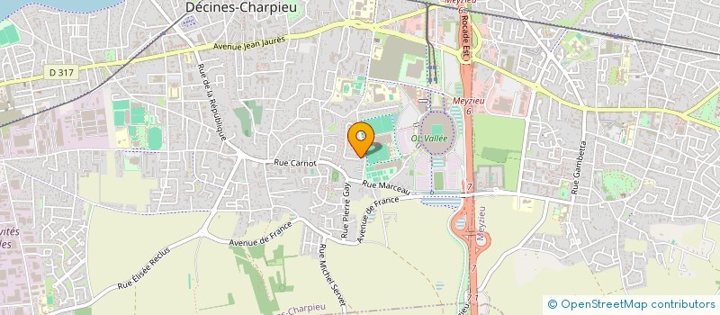 localisation de l'entreprise I-TRYL  DECINES-CHARPIEU