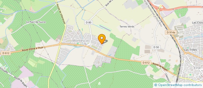 localisation de l'entreprise I.V.A.P.R.E.  MONTESCOT