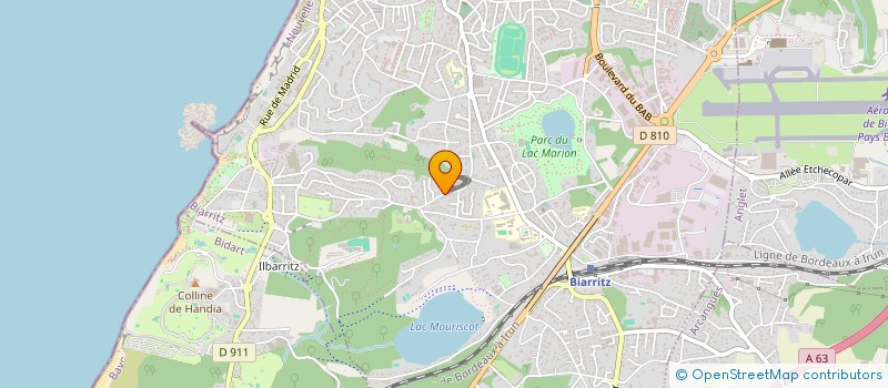 localisation de l'entreprise I.V.B IMPRESSION à BIARRITZ