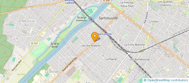localisation de l'entreprise I&V REAL ESATE à SARTROUVILLE