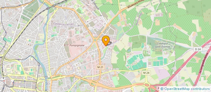 localisation de l'entreprise I.Z.A TRANSPORT à MONTPELLIER