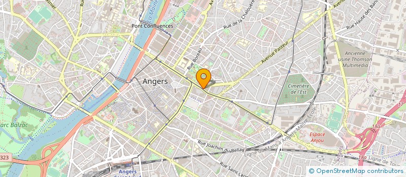 localisation de l'entreprise I10 GROUPE à ANGERS