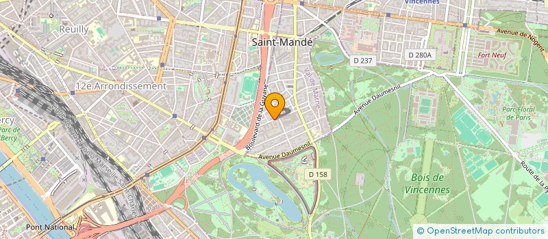 localisation de l'entreprise I2A  SAINT-MANDE