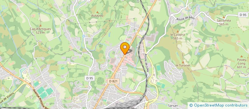 localisation de l'entreprise I2A HABITAT  LOURDES