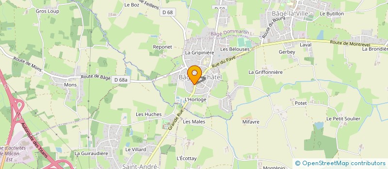 localisation de l'entreprise I2B  BAGE-LE-CHATEL