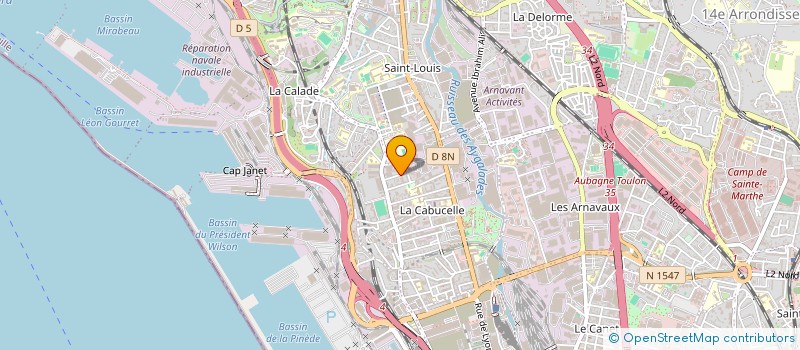 localisation de l'entreprise I2B EXPRESS  MARSEILLE