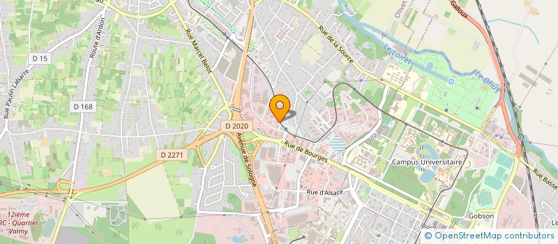 localisation de l'entreprise I2BAT à OLIVET