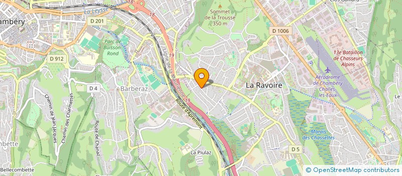 localisation de l'entreprise I2BSP  LA RAVOIRE