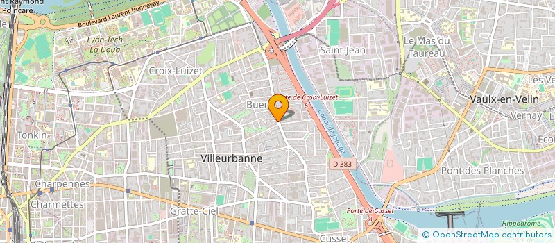 localisation de l'entreprise I2C INGENIERIE INFORMATIQUE  VILLEURBANNE