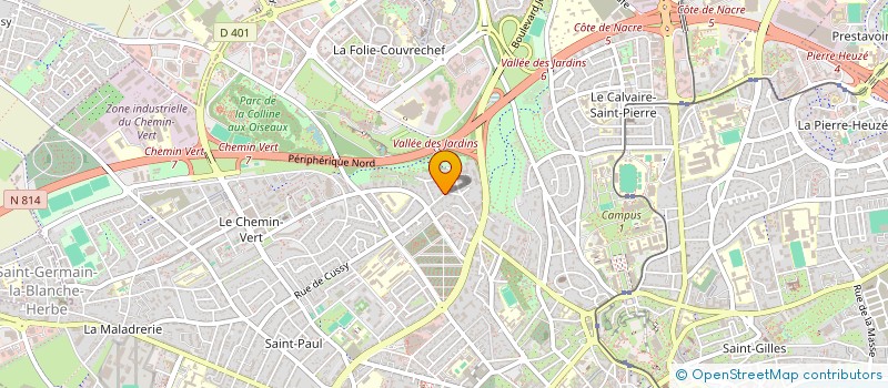 localisation de l'entreprise I2C3P  CAEN