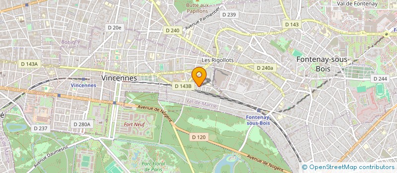 localisation de l'entreprise I2E DIGITAL INVEST à VINCENNES