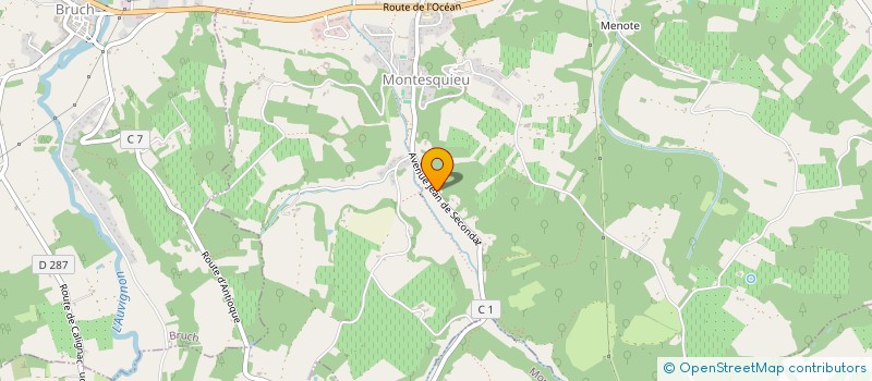 localisation de l'entreprise I2F  MONTESQUIEU