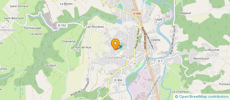 localisation de l'entreprise I2JP à COURPIERE