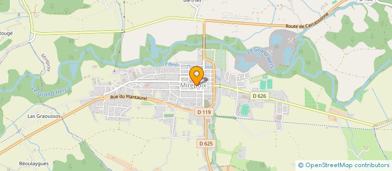 localisation de l'entreprise I2M à MIREPOIX