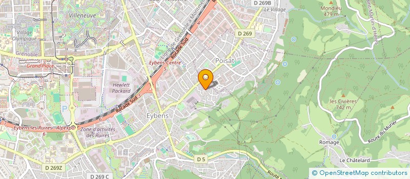 localisation de l'entreprise I2M à EYBENS