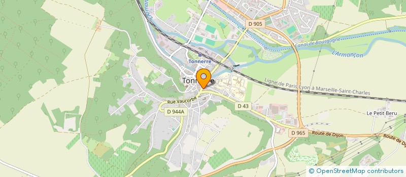 localisation de l'entreprise I2M RENOVATION à TONNERRE
