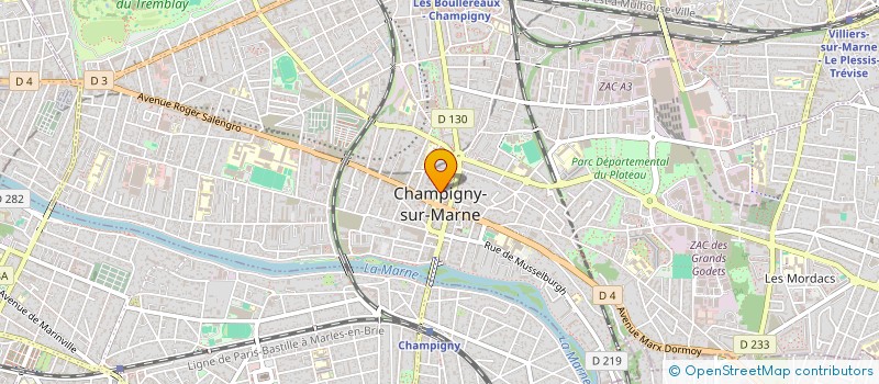 localisation de l'entreprise I2N ECHAFAUDAGE  CHAMPIGNY-SUR-MARNE