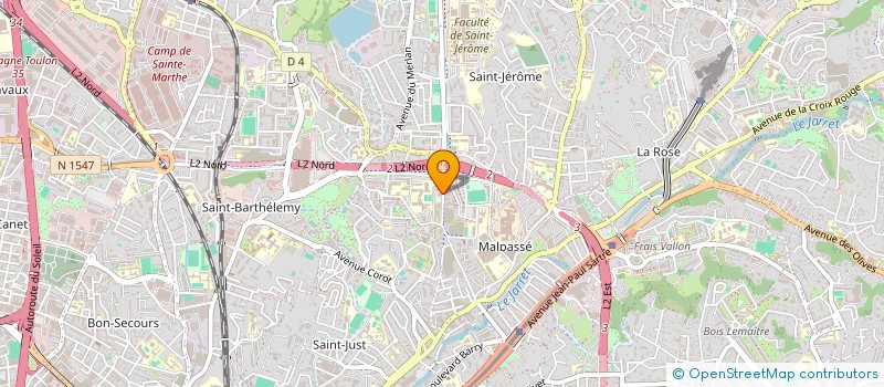 localisation de l'entreprise I2R à MARSEILLE