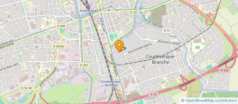 localisation de l'entreprise I2R  COUDEKERQUE-BRANCHE