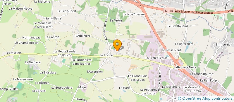 localisation de l'entreprise I2R CONSULTING à COUERON