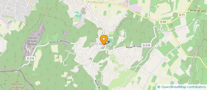 localisation de l'entreprise I2RB à SAINT-RESTITUT