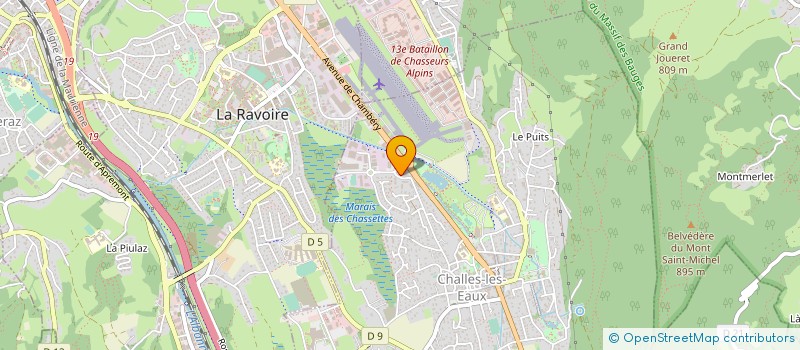 localisation de l'entreprise I2S ASCENSEURS à CHALLES-LES-EAUX