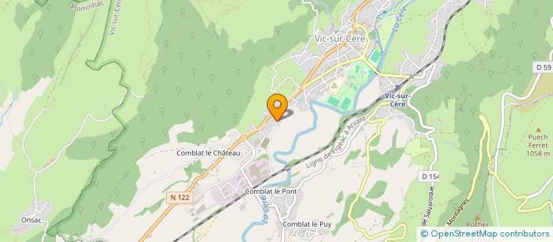 localisation de l'entreprise I2S PUBLICITE à VIC-SUR-CERE