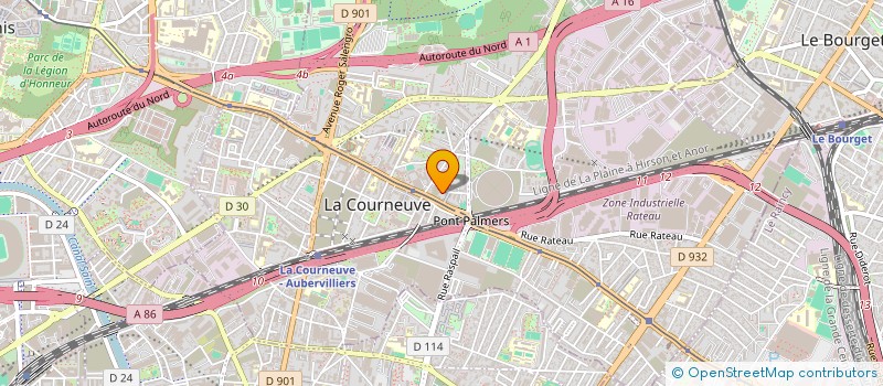 localisation de l'entreprise I2S TRANSPORTS à LA COURNEUVE