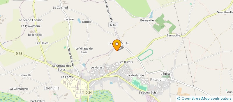 localisation de l'entreprise I2SEC.  ETIENVILLE